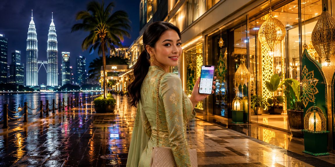 Antara muka aplikasi dior888 dengan tema Hari Raya di Kuala Lumpur