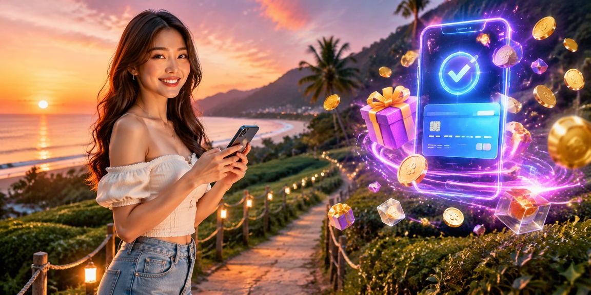 Pengguna Malaysia bermain permainan slot dior888 melalui telefon pintar di Penang